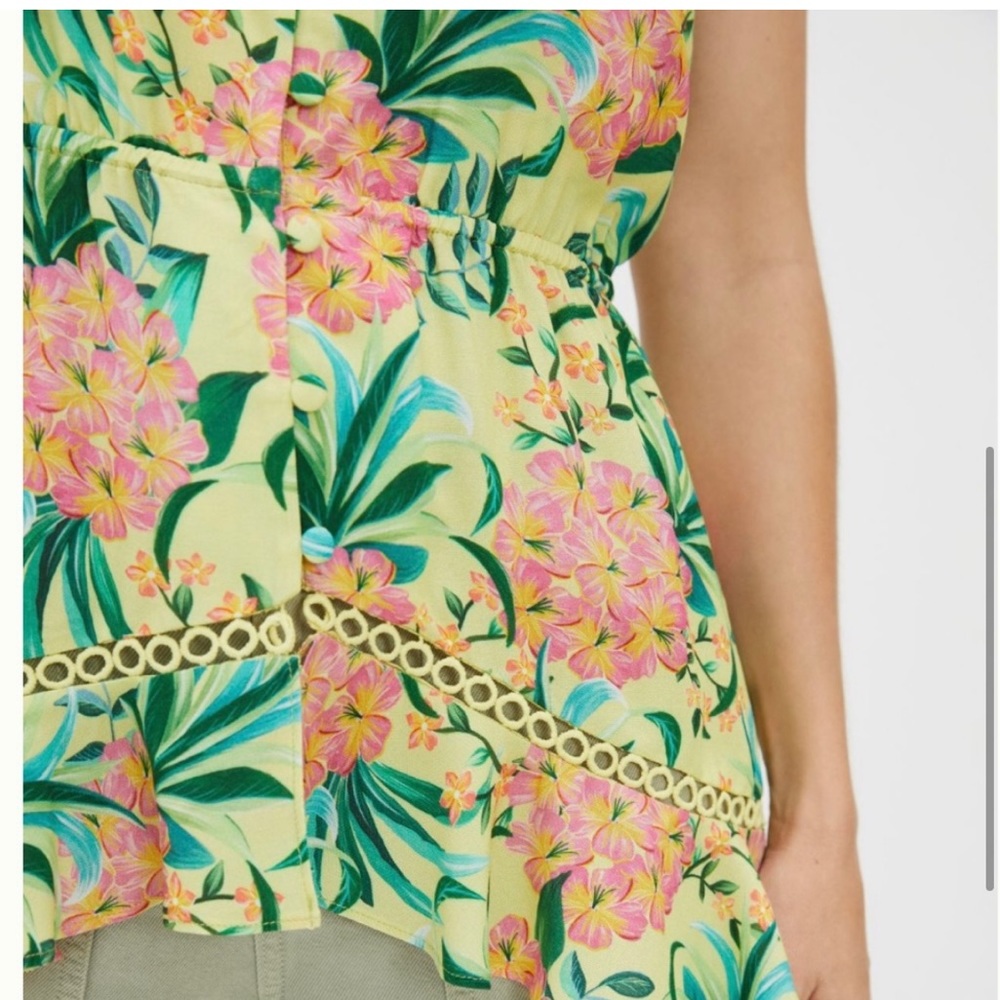 🌺Farm Rio Ruffled Floral Tank - Picture 3 of 14